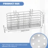 Stainless Steel Utensil Storage Rack Kitchen Chopstick Hanging Holder Cutlery Scoop Storage Basket Sink Countertop Organizers 6