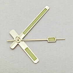 Premium Multicolor Luminous Watch Hands (Silver - Green)