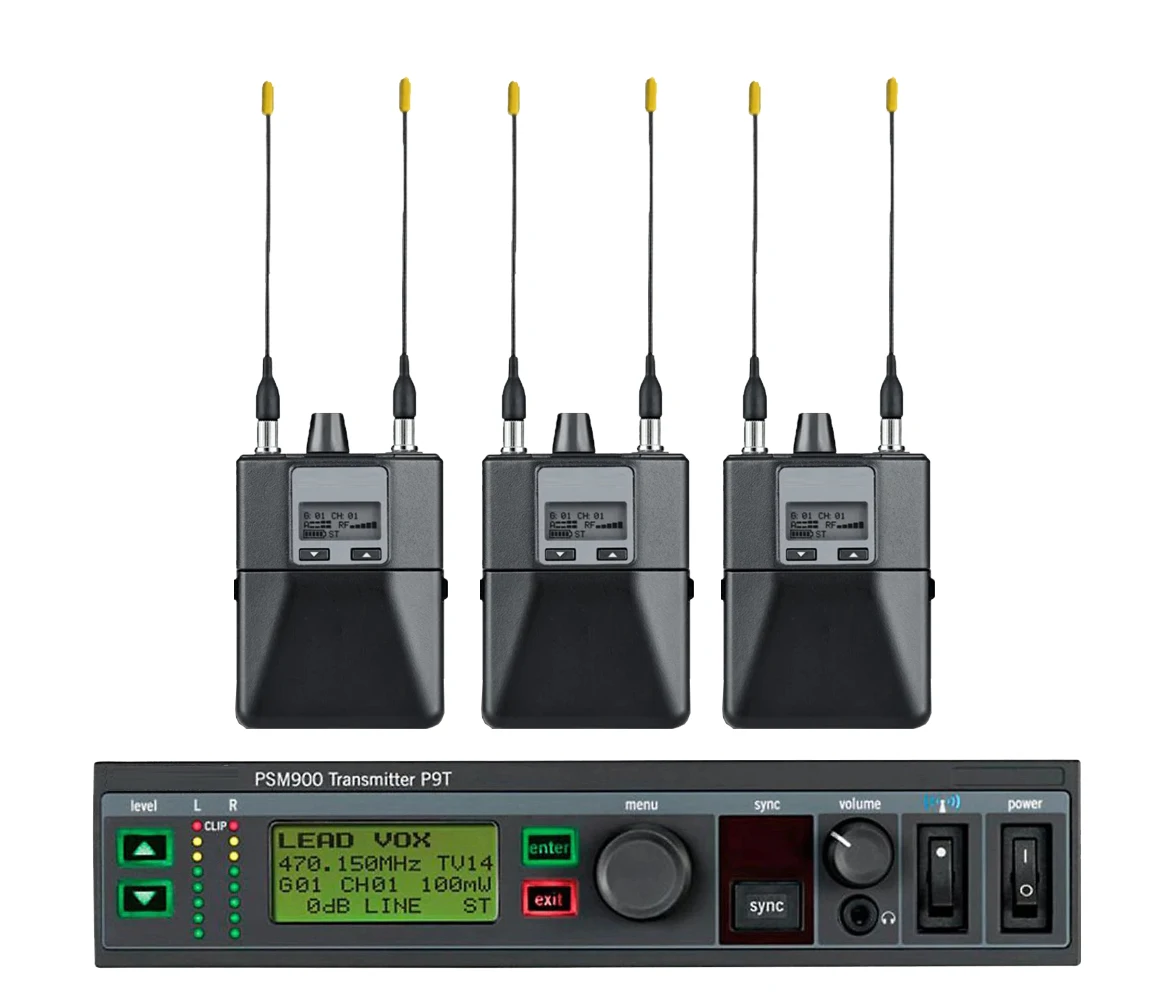 인이어 모니터 PSM900 스테레오 무선 모니터링 시스템 IEM 시스템 500Mhz 스테이지 개인용 전문 무선 스테이지 리턴