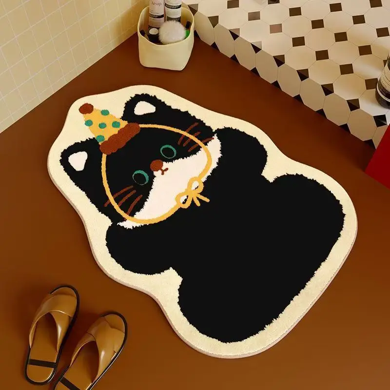 Cute Cat Imitation Cashmere Rug 3