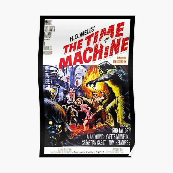 

Настенный постер The Time Machine, ВИНТАЖНАЯ фотография, забавная художественная комната, современный декор, роспись, украшение для дома, без рамки