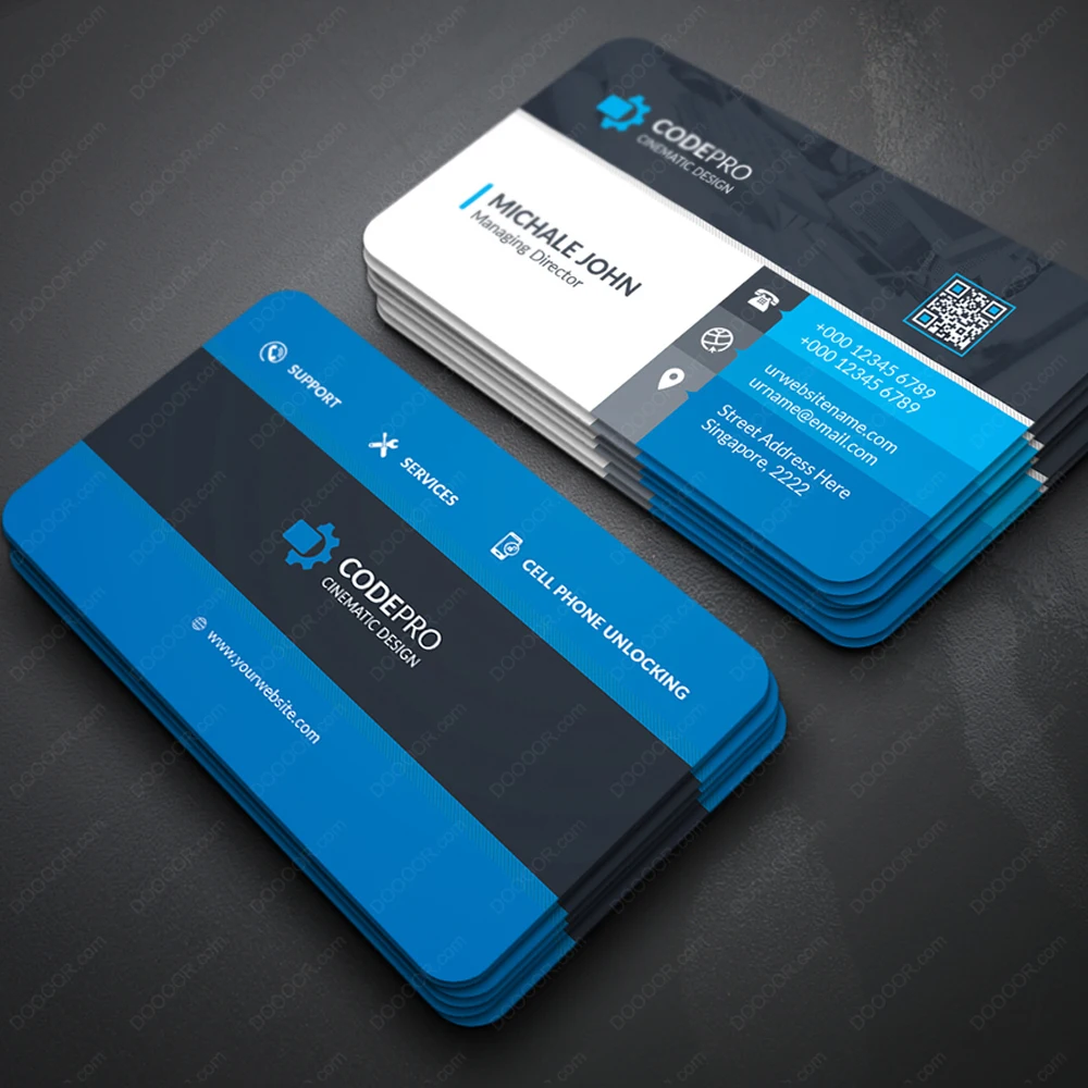 Business Cards Mini Greeting Cards 100PCS Color Double-sided Small Thank You Gift Card 300gmg Paper 9x5.4cm
