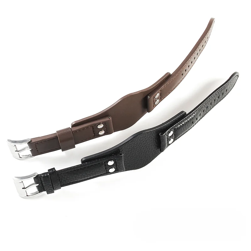 Breathable Skin Friendly Genuine Cowhide Leather Watchband – Waterproof 22mm Strap