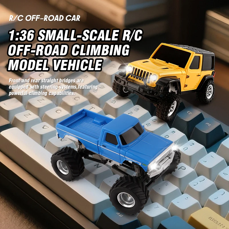 Mini Rc Car Full-scale Profession Off Road Car 4WD 2.4G Remote-controlled Climbing Car Tabletop Model Electric Vehicle Toys