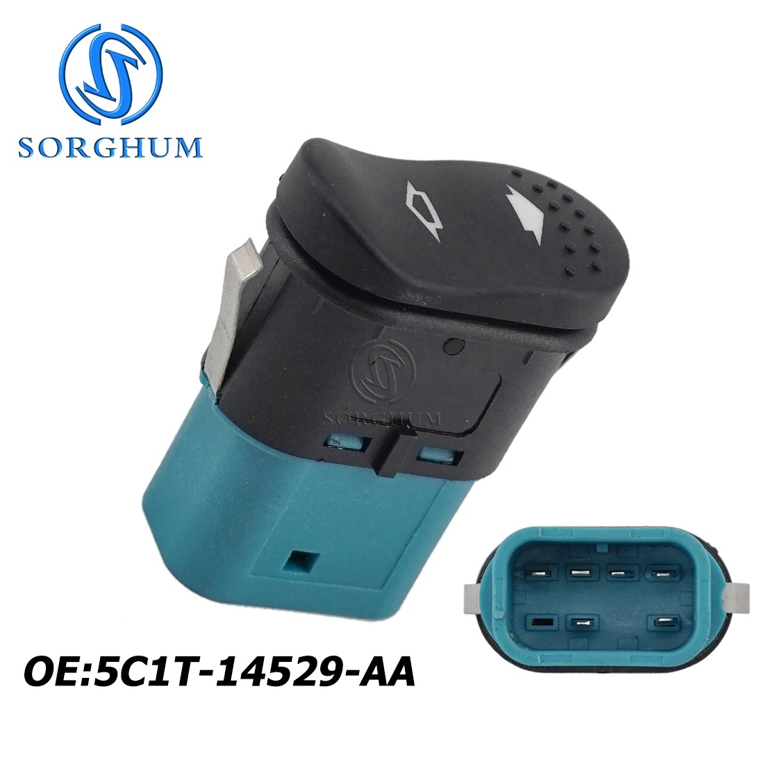 Sorghum Master Interruttore Di Controllo Alzacristallo Elettrico Per Ford Transit Mk7 2006-14 Alzacristallo Elettrico Pulsante Singolo 6Pin