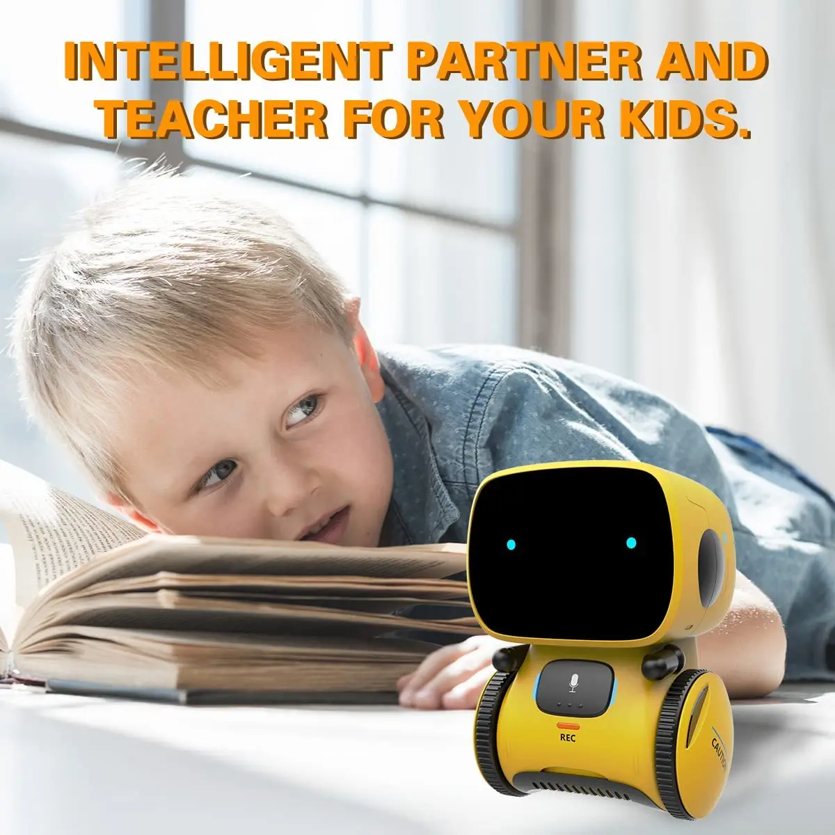 Robot Intelligent d'Interaction Parent-Enfant, Capteur de Commande Vocale, Chant, Phtaline, Jouet pour Enfants