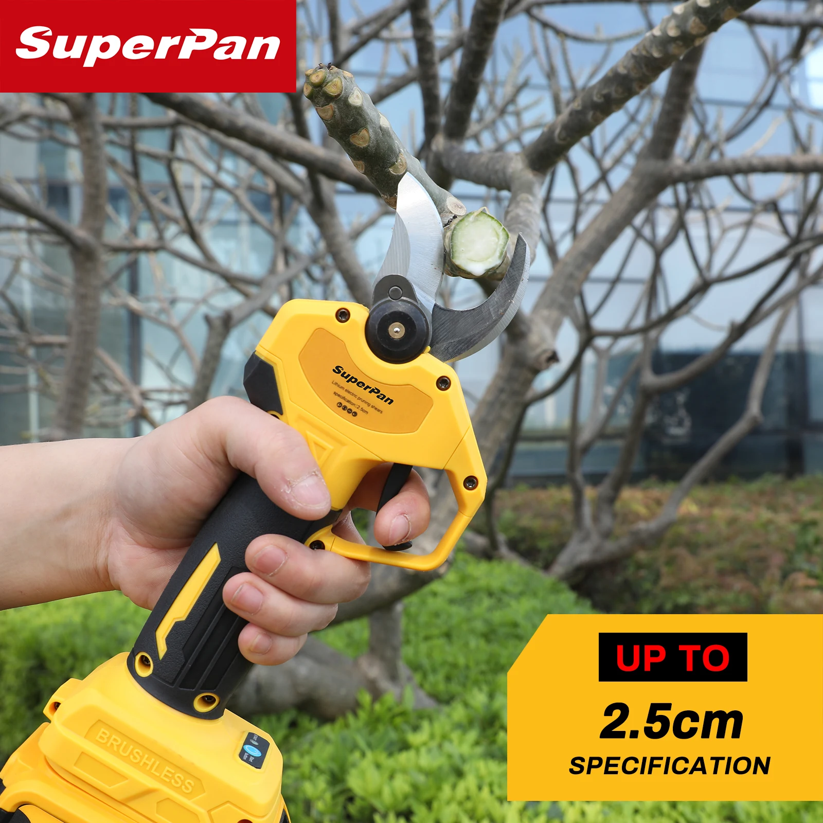 SuperPan PowerTool Pruner 퀵 릴리스 블레이드 프루너 DeWalt 18V 배터리 핀용 고토크 두꺼운 가지 절단기 도구