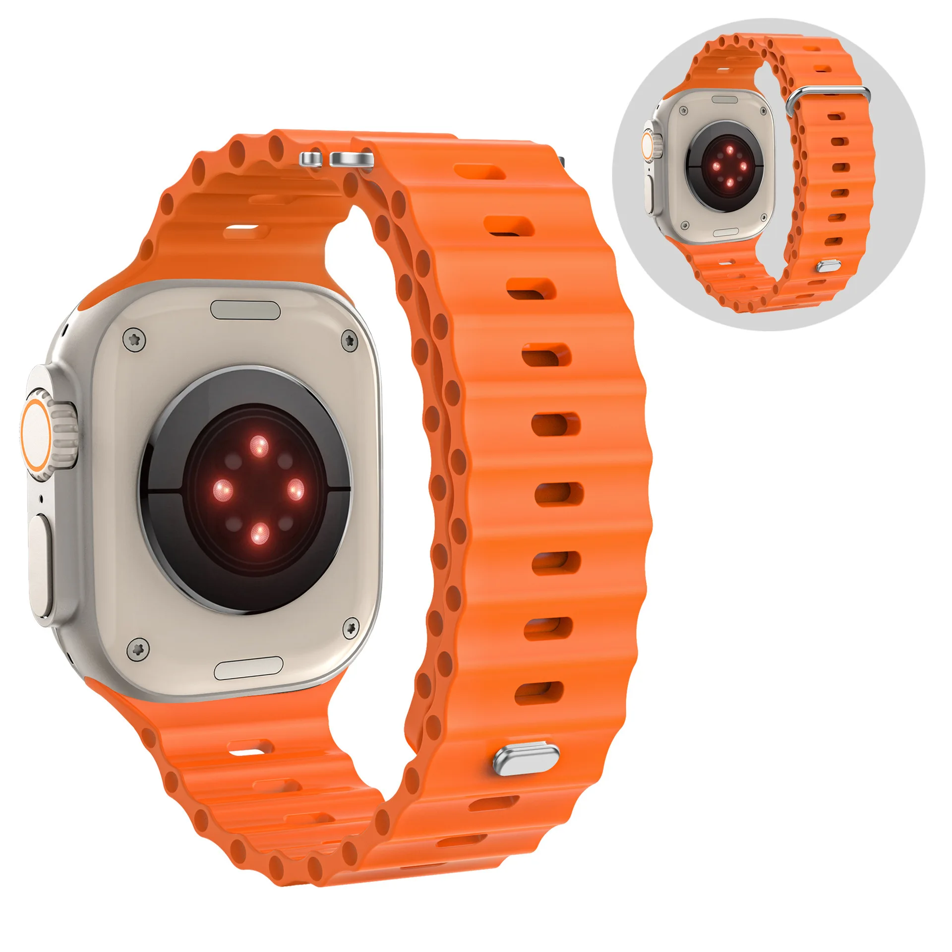Ocean Silicone Watch Strap - Premium Durable Design for Comfort and Style