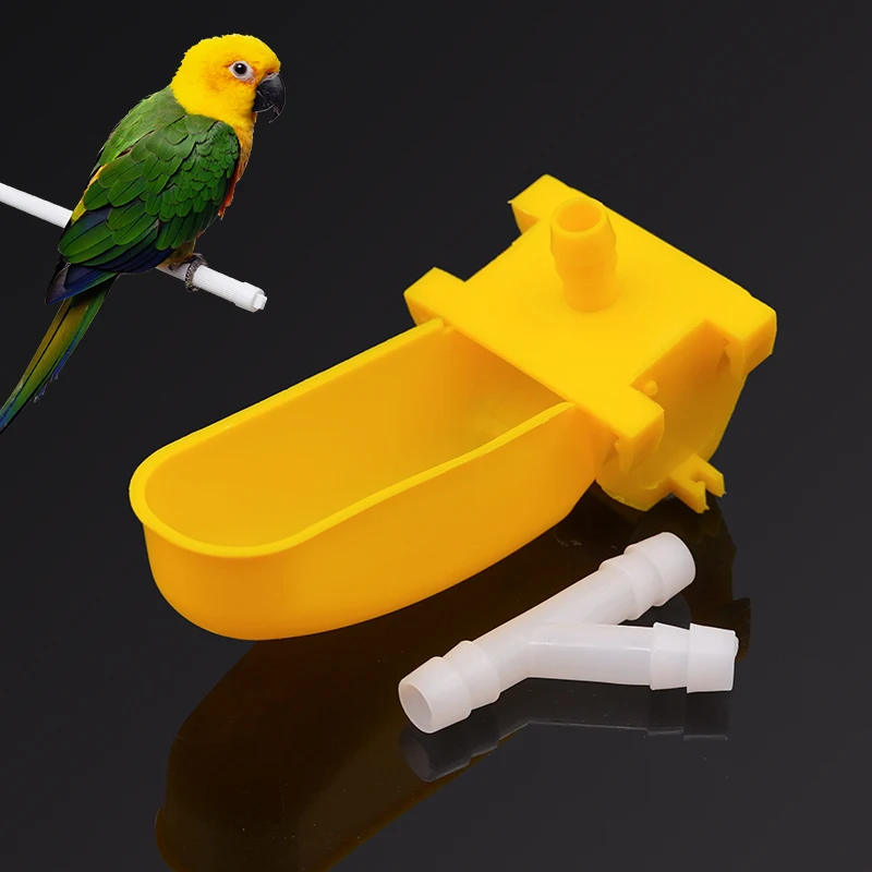 

50 Sets Birds Quail Automatic Waterer Cups 9.5mm Connection Tee For Chick Quail Pigeon All Kinds Of Birds Drinking Water