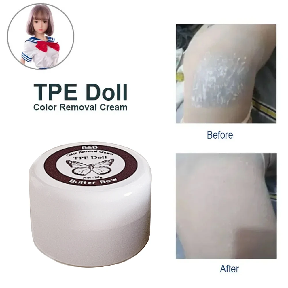 TPE Doll Cleaning Cream, Silicone Model Color Removal Cream Deep Decontamination, Remove Stains, Restore Natural Color 20g