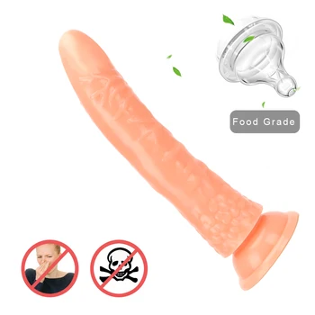 Sex Toys for Woman Soft Silicone 5 Colors Suction Cup Crystal Jelly Dildo Big Size Anal Dildo Strap On Realistic Huge Penis 6