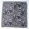 New 100% Real Silk Scarf For Woman Vintage Leopard Head Hair Scarfs Small Square Bandana Femme Office Neckerchief SD0201 4