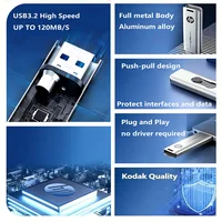 HP 32GB Flash Drive USB3.2 Disk 64GB 128GB 256GB High Speed External Storage Metal Pen Drive USB Sticks for PC Desktop 4