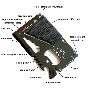 Coltello Tascabile Multifunzione EDC per Caccia, Sport all'Aperto, Campeggio, Escursionismo, Strumenti di Sopravvivenza SOS, Attrezzatura da Campeggio MJ