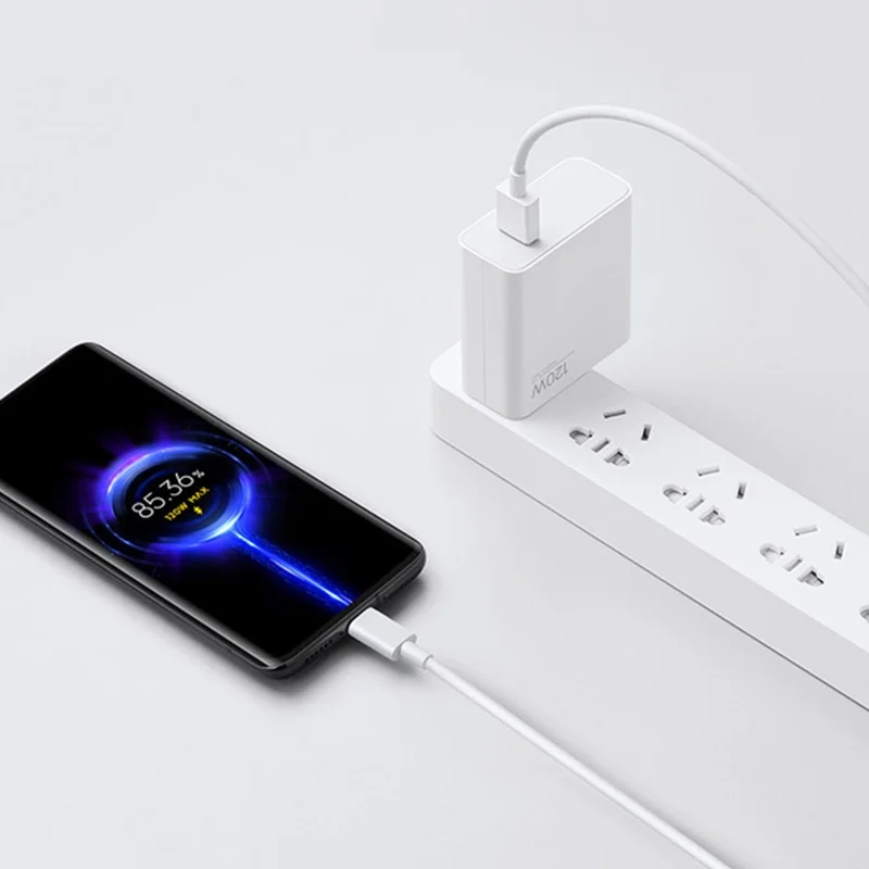 Xiaomi-cargador Original de 120W, cargador rápido Turbo EU GaN 6A, Cable  USB tipo C para Mi 12 Pro 11 Ultra Black Shark 5 Pro Redmi Note 10 Pro 9