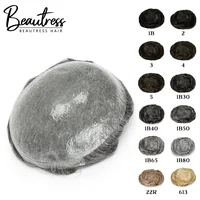 Men Toupee 0.03mm Thin Skin Invisible Human Hair System Male Wig Natural Hairline Men Wig Capillary Prosthesis Bald Hairpiece 1