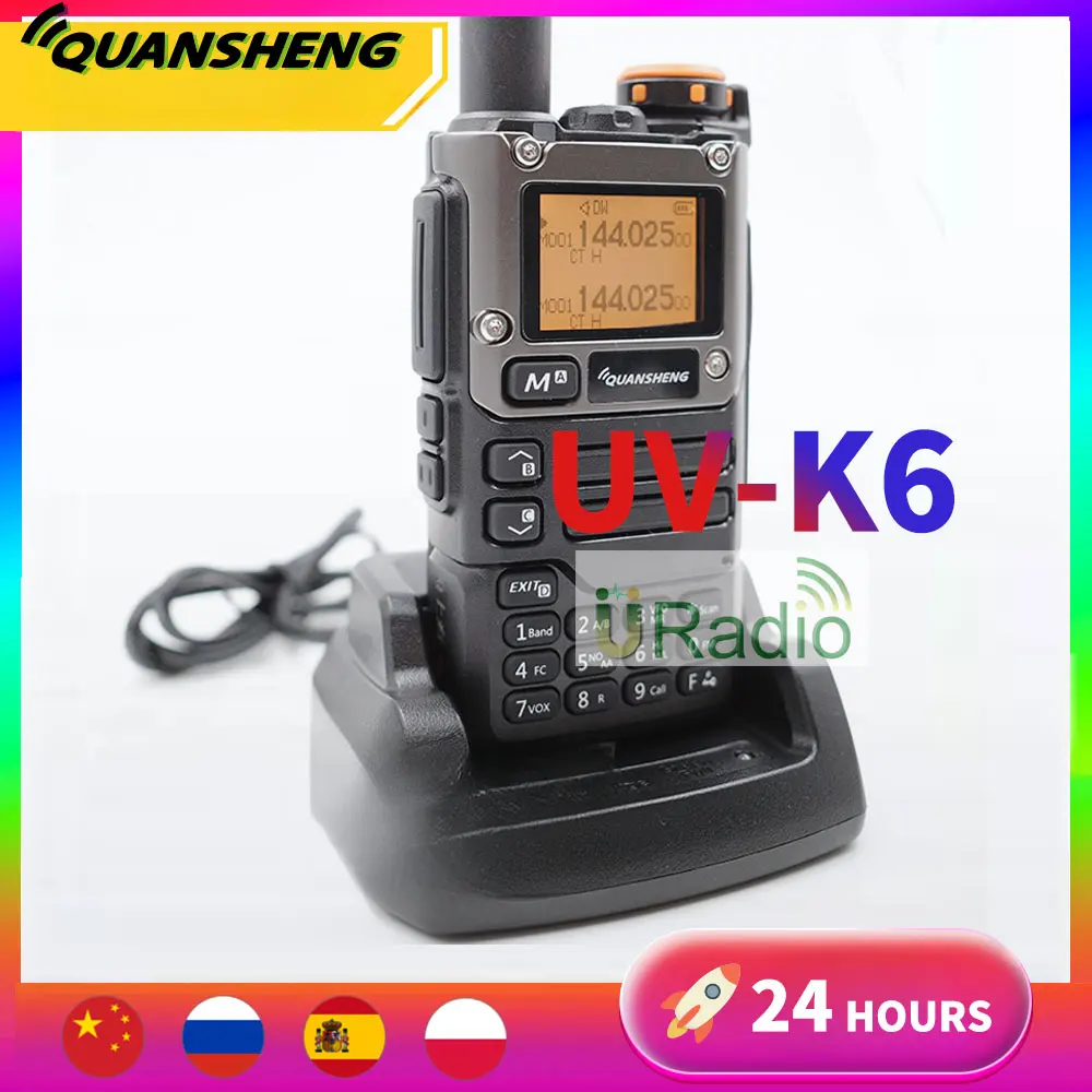 Quansheng UV K5 Walkie Talkie Portable Radio Am Fm Two Way Radio Air Band  Uv-k5