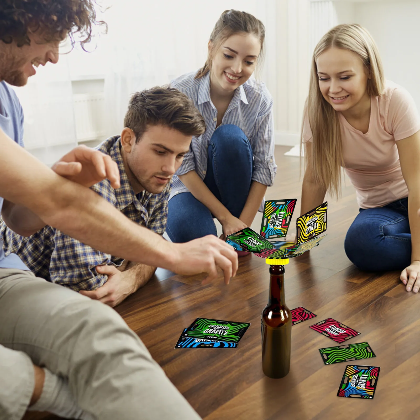 Anti-Gravity Card Balance Travel Game A Fun Card Stacking Game Perfect For Vacations And Camping Funny Activitity Party Supplies 3