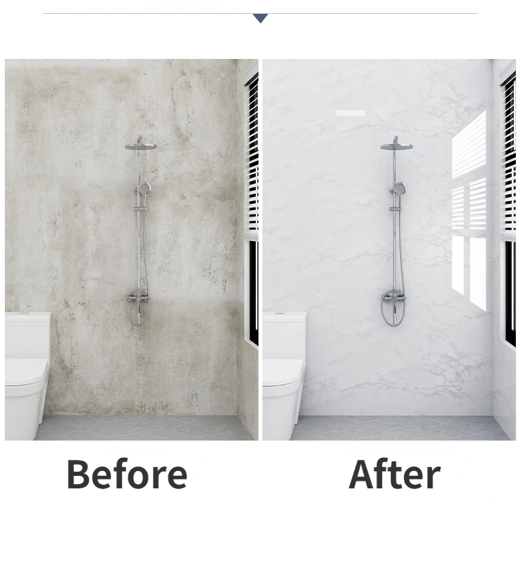 Waterproof Wall Sticker 80cm 10 Meters Roll Oil Proof Bathroom Kitchen Toilet Renovation Home Decoration