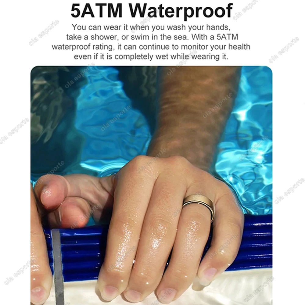 2025 New in Smart Ring For Men Women Ring Bluetooth Health Monitor Smartring IP68&5ATM Waterproof Multi-sport Modes Smartring - Image 5