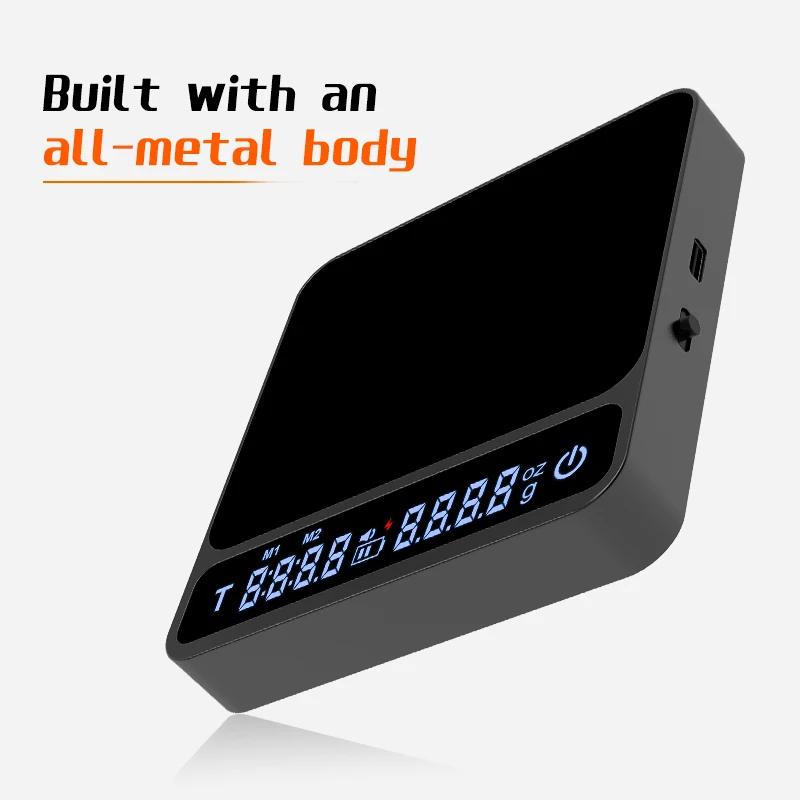 ميزان قهوة رقمي IKAPE V2 مع مؤقت وشاشة زجاجية ذكية...