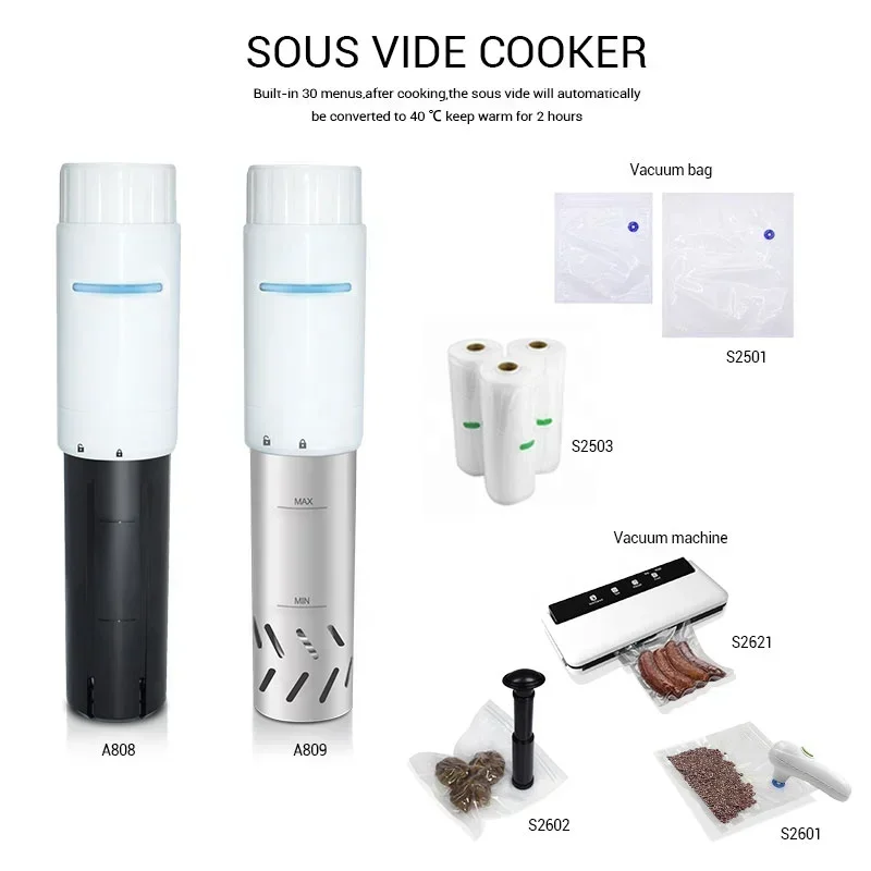 Immersion circulator electric slow cooker sous vide machine multi cooker stick kitchen appliances with DIY recipes