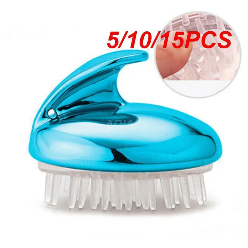 

5/10/15PCS Shower Brush Root Care Clean Scalp Tool Relaxing Massage Soft Deep Cleaning Itch Relief Shampoo Shower Tools