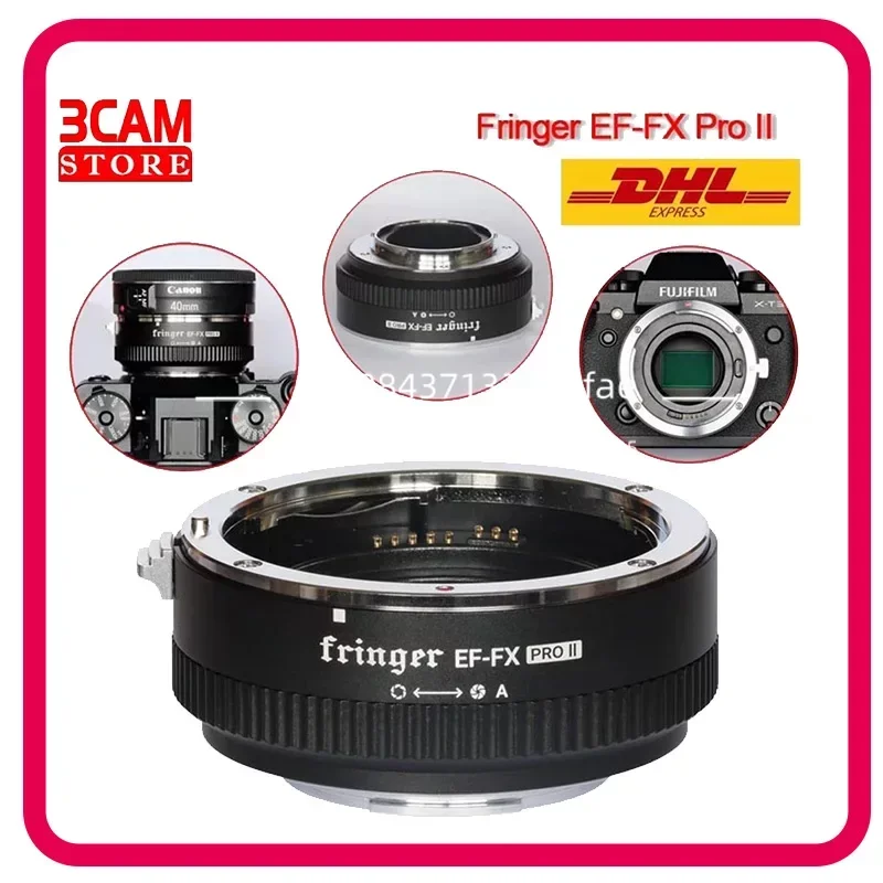 

Fringer EF-FX PRO II Lens Adapter EF-FX II for Canon EF Lens To Fujifilm Auto Focus Adapter Compatible Fujifilm X-H X-T X-PRO