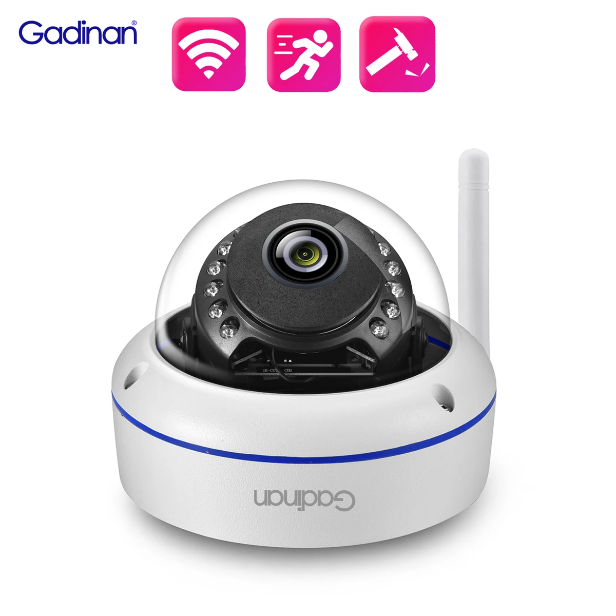 Gadinan-5MP-HD-IP-Dome-Camera-WiFi-Outdoor-3MP-Wireless-CCTV ...