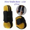 Horse Tendon Boots Front Hind Leg Protect Equestrian Support Protective Gear 3