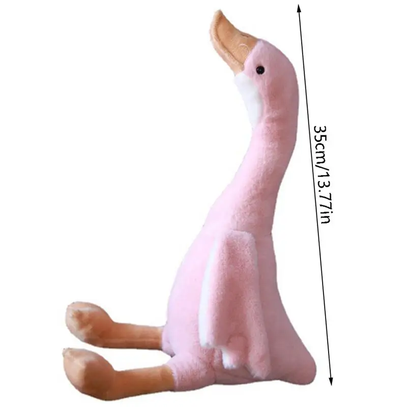 1Pc 긴 목 거위 인형 봉제 인형 귀여운 부드러운 인형 봉제 인형 어린이를위한 동물 장난감 어린이 생일 선물'