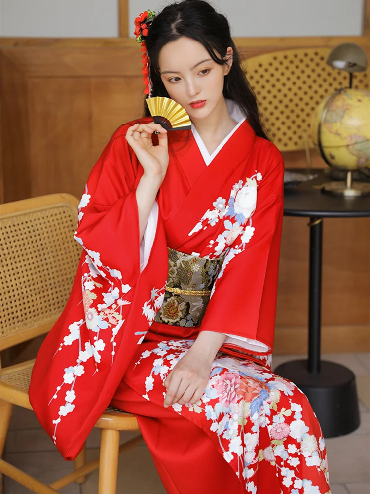 Traditional Japanese Formal Female Kimono 16 Pieces Set