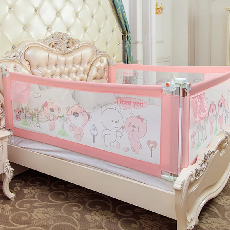 IMBABY Baby Playpen Child Bed Safety Barrier Gate Sleep Protector for Kids Anti-Fall Security Rail Side Protective Toddler Fence