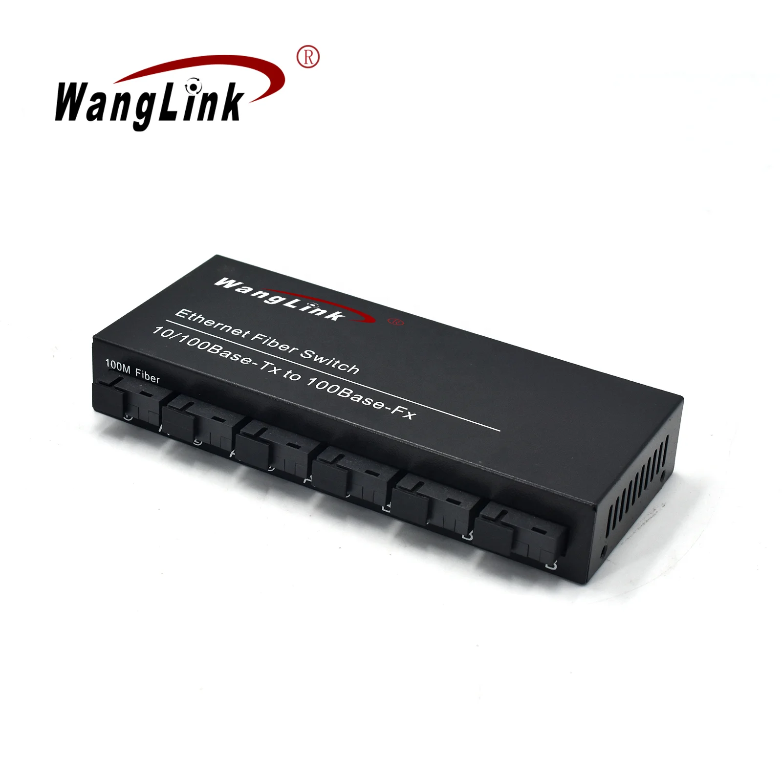 Wanglink 6F2E 10/100M 2*RJ45 6*SC fiber Port 20KM Fast Ethernet Switch Media Converter wanglink 6 155m sc fiber port 2 10 100m rj45 fast ethernet switch 6 port 10 100base fx to 2 port 100base tx fiber switch