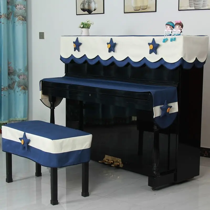 Creative American Piano Dustproof Cover Full Cover Electric Piano Top Half DustCover Cute Cartoon LH257