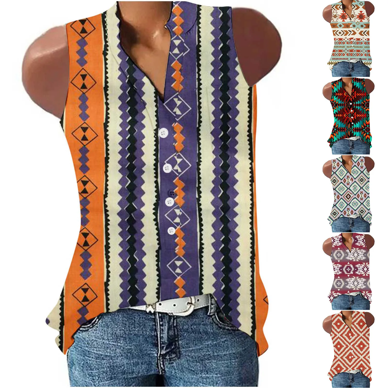 

Женская летняя майка, повседневный топ с принтом, майка с v-образным вырезом без рукавов, футболка для тренировок, Женская легкая рубашка