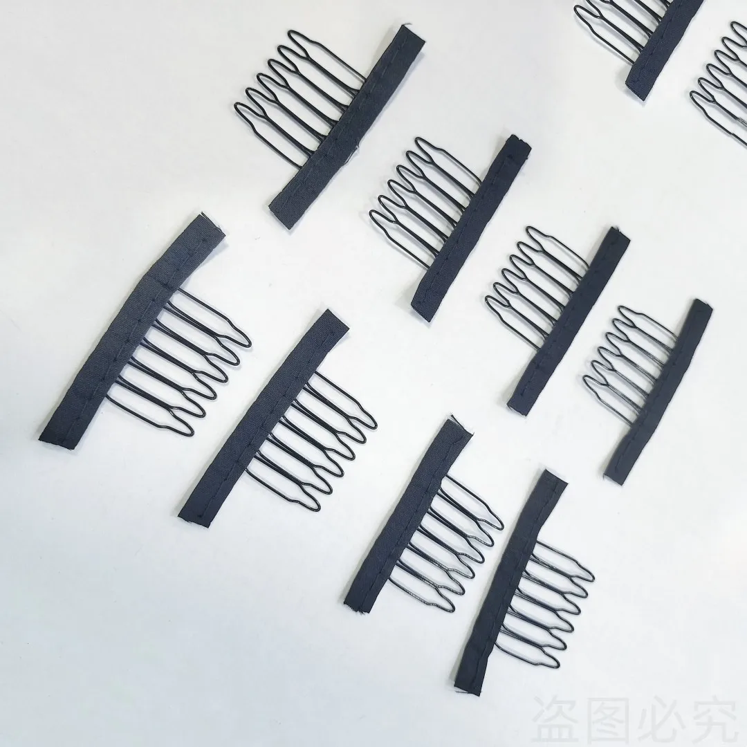 

20pcs/lot Lace Wig Clips Steel Tooth Polyester Durable Cloth Wig Combs for Wig Making Tools Wig Accessories Tools 5 Colors