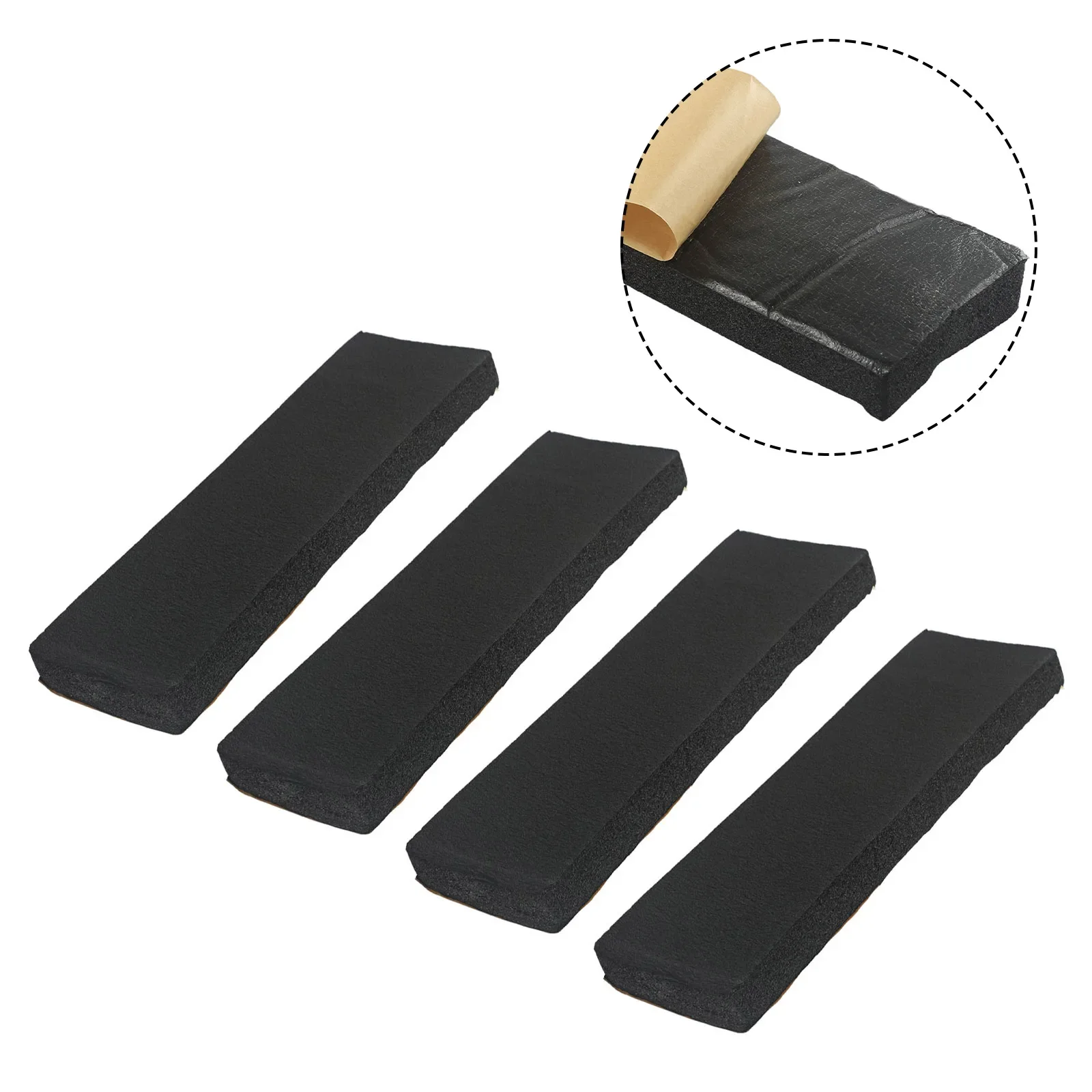 Car Door Protector 4pcs Garage Wall Anticollision Strip 30*10*3cm Rubber Plastic Foam Block Wear-resistant Heatproof Parts