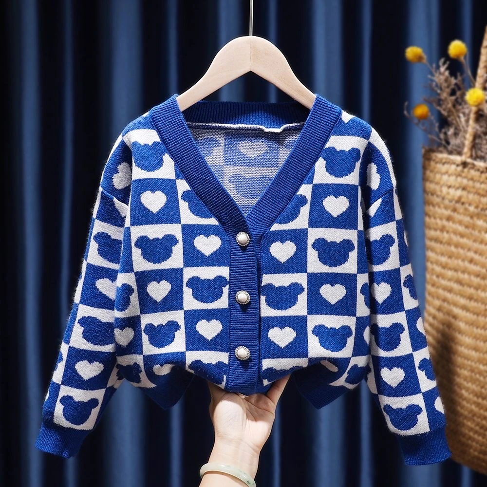 

Baby Girls Knitted Cardigan For Spring Autumn Infant Baby Girl Boys Lovely Cartoon Sweater Cardigan Knit Jacket Children Clothes