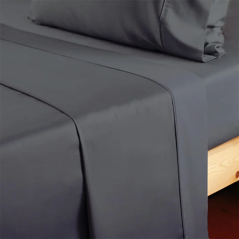 Egyptian Cotton Flat Bed Sheet Plain Bed Cover Single Double Queen King Size Bedsheet Bed Linen Durable Soft Bedspreads Bedsheet 6