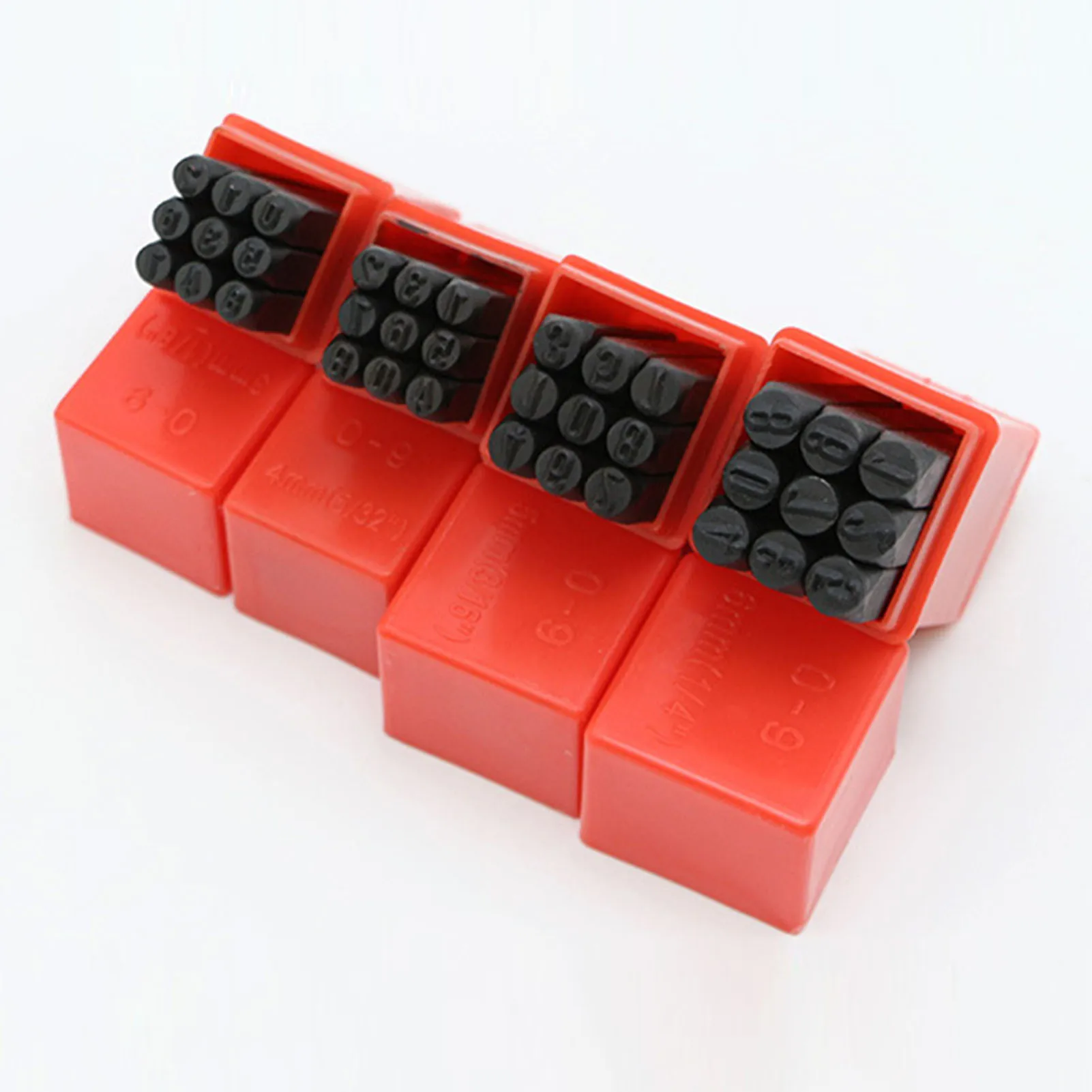 Number letter stamp set leather craft stamps alphabet number stamp set carving printing tools metal stamping marker 9 pcs/set Number Craft Stamping Tools Metal Stamp Kits with Storage Box Metal Leather Craft Engraved Handmade Carving Tool