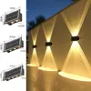 Solar LED Light Outdoor Solar LED Wall Lamp High Brightness Up And Down Luminous Lighting for Outdoor Garden Decoration Sunlight 1