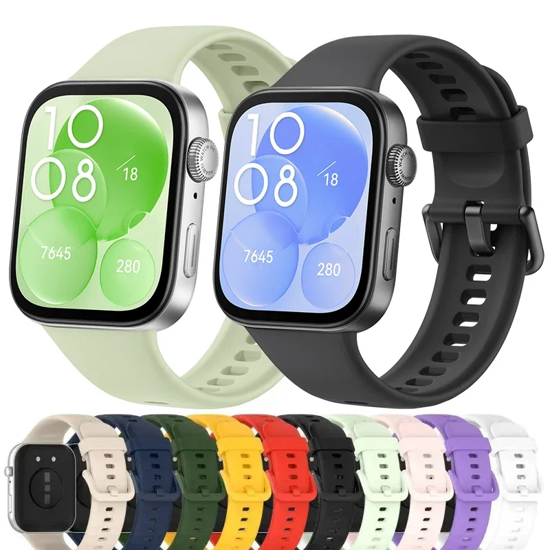 สายนาฬิกาซิลิโคนกันน้ำสำหรับ Huawei Fit 3
