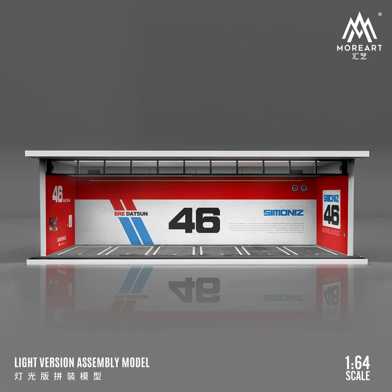 1/64 ガレージ 自動車修理 模型 moreart ホットウィール 115