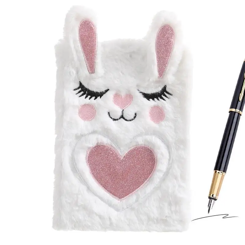 

Мультяшный милый кролик, лисы, блокнот, плюшевая ручная книга, дневник, книга для детей, школьный скетчбук, канцелярские принадлежности, подарок