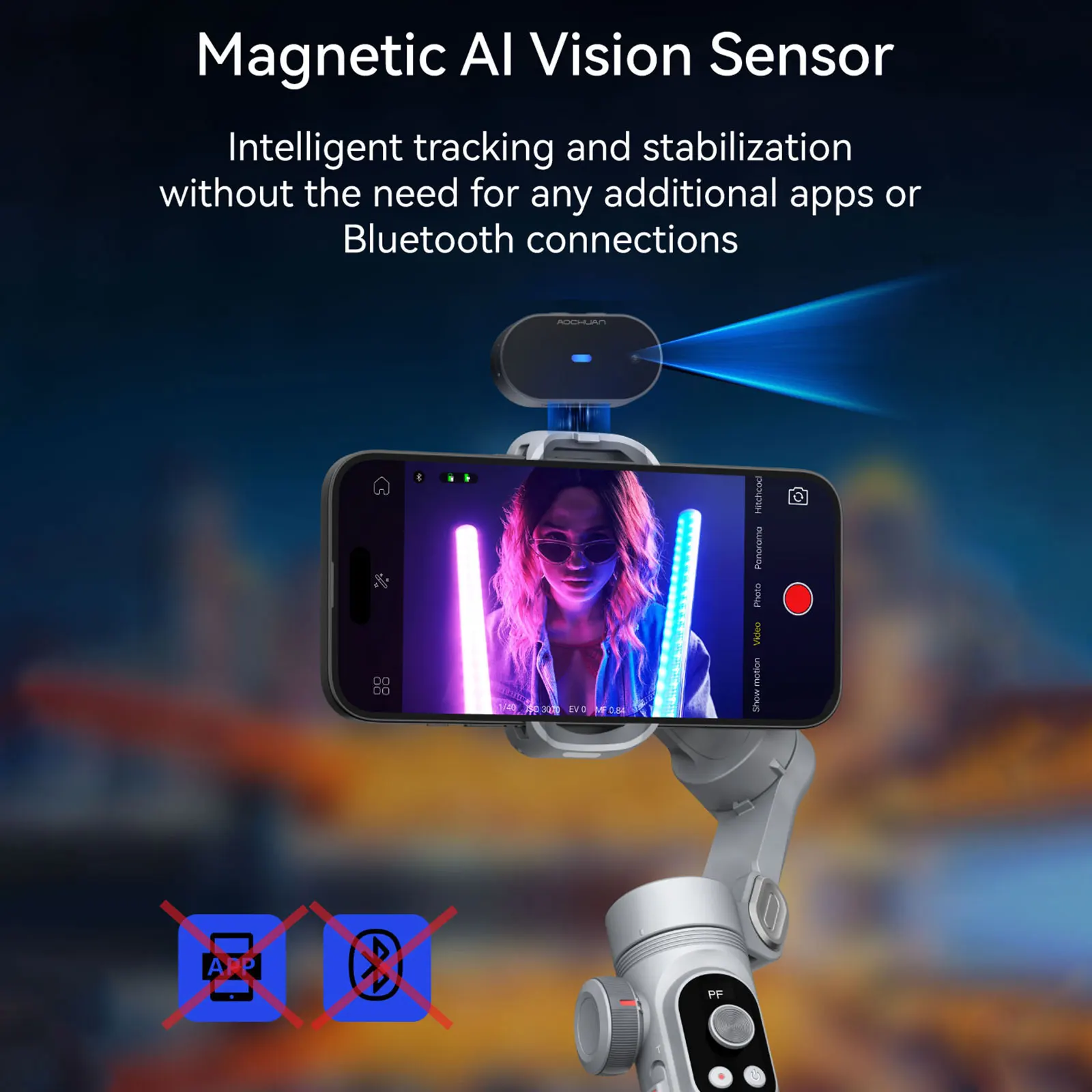 AOCHUAN Smart Xpro AI Tracking Sensor Gimbal No App