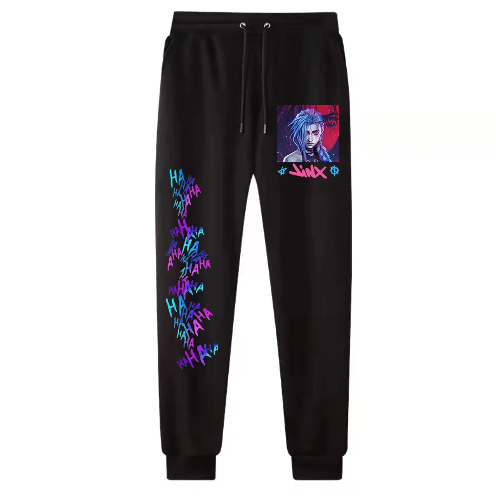 Hot Anime Arcane-Jinx Pants Man Woman  Harajuku  Streetwear Trousers 2