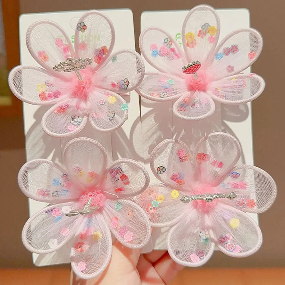 Trendy Sweet Cute Strawberry Flower Rabbit Crown Rhinestone Girl Hair Clip Korean Style Hairpin Barrettes Hair Accessory fairy adorable girl headdress star crown alloy rhinestone hair accessory headwear bow hair clip kids hairpin