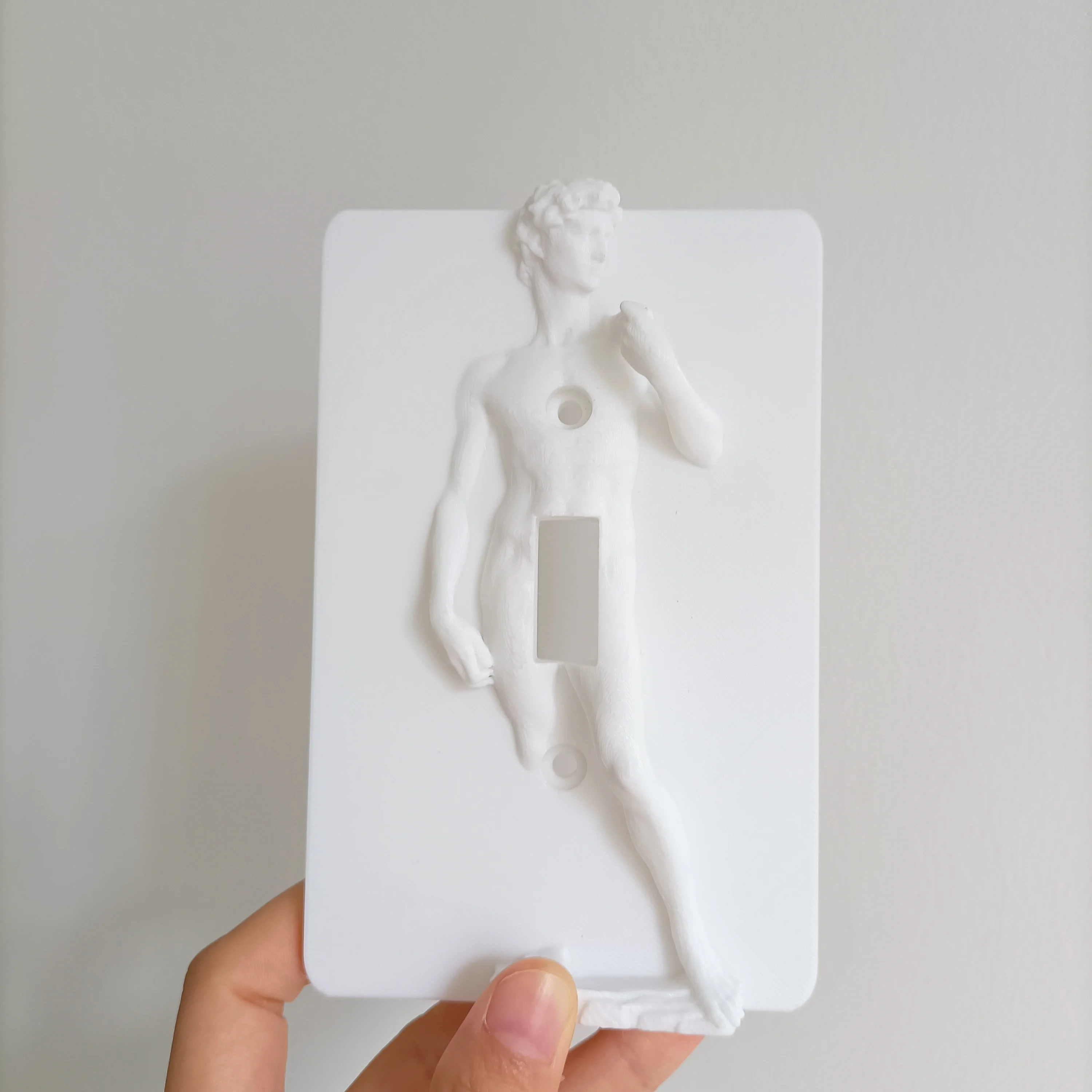Creative Sculptural Light Switch Wall Panel Decoration Home Art Switch Board Screw Fixed Installation