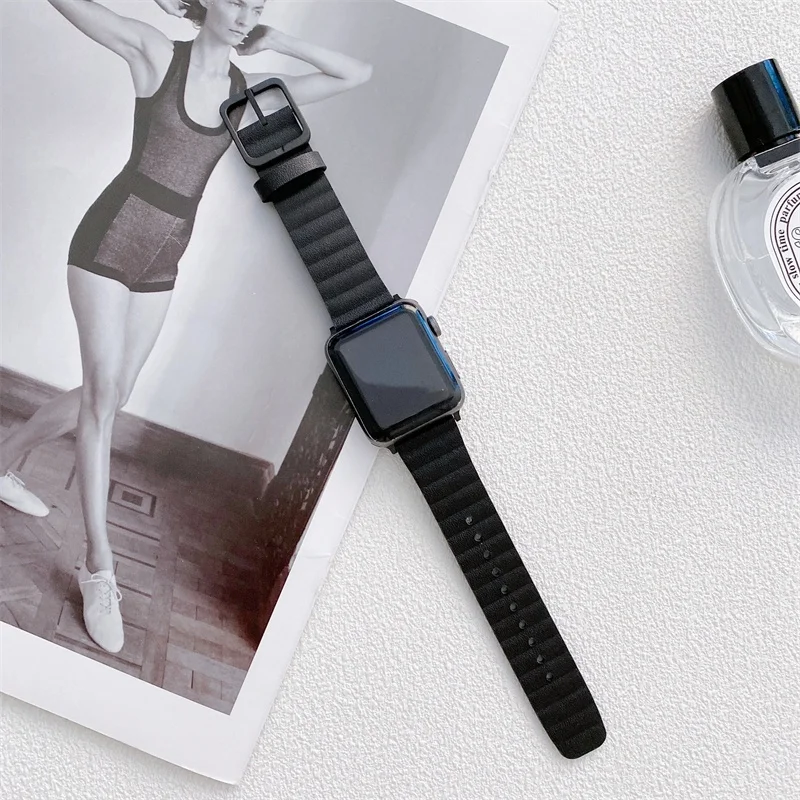 

Ремешок кожаный для Apple Watch Series 7/6/5/4/se/3/2/1 (38 мм/40 мм/41 мм)